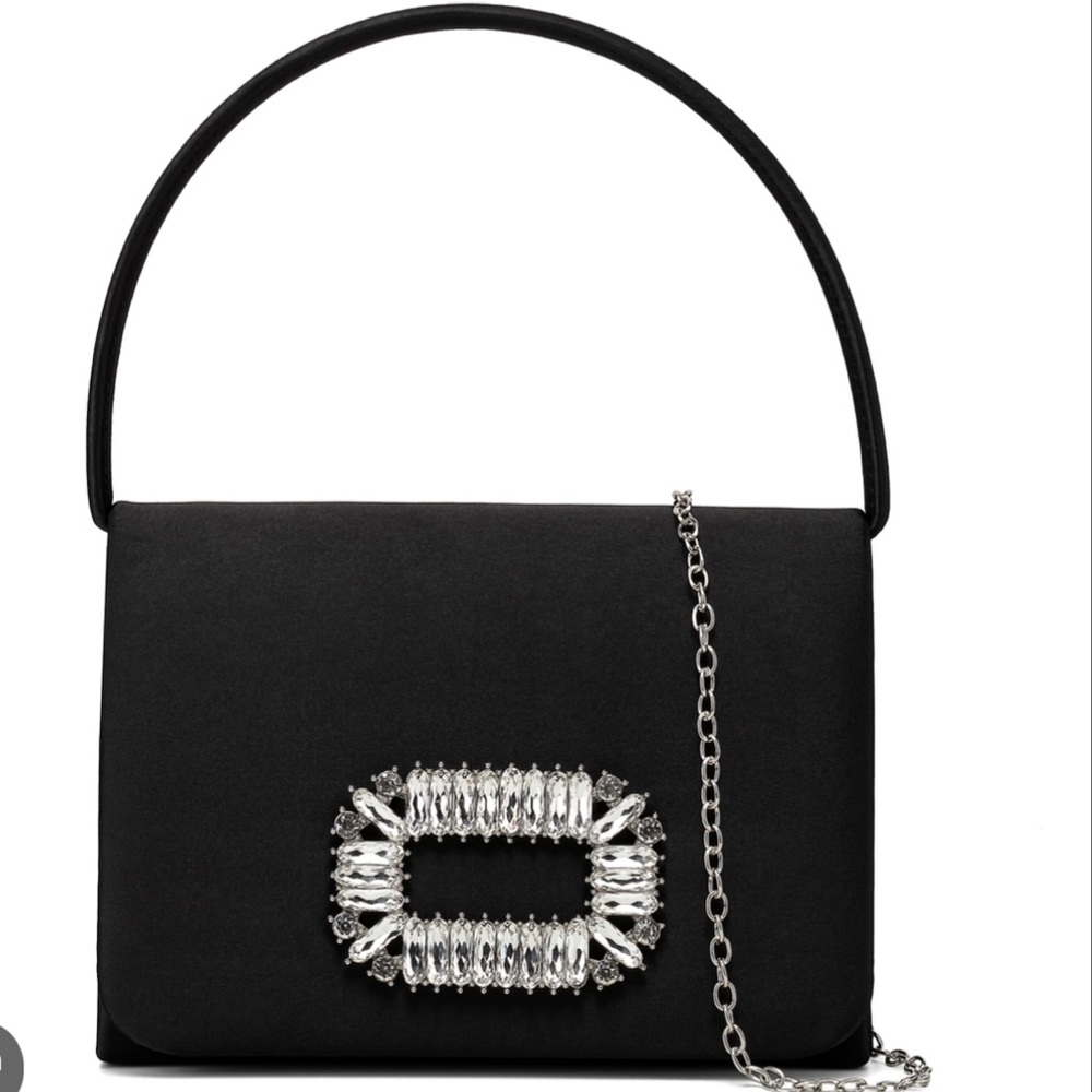 New Prezzo  Glittering Crystal Satin Handbags
